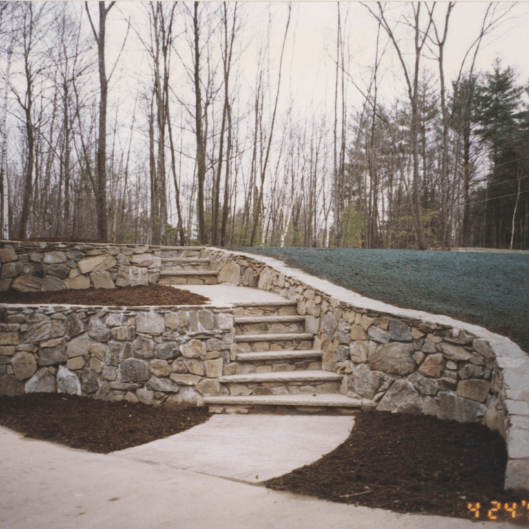 professionally installed front yard landscape