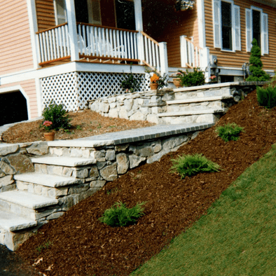 finished masonry detail